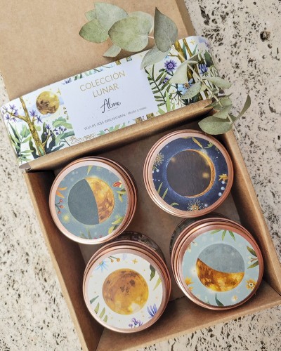 Pack Lunar Cuatro Velas Alme Organic