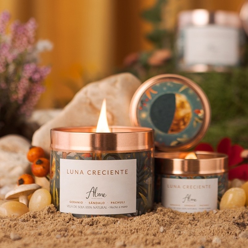 Vela de Soja Luna Creciente Alme Organic Vela de Soja Luna Creciente Alme Organic
