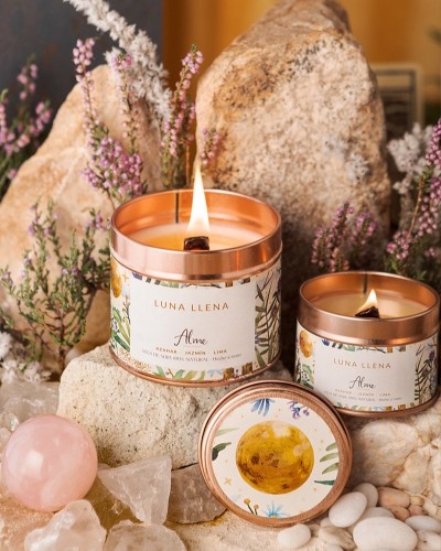 Vela de Soja Luna Llena Alme Organic Vela de Soja Luna Llena Alme Organic