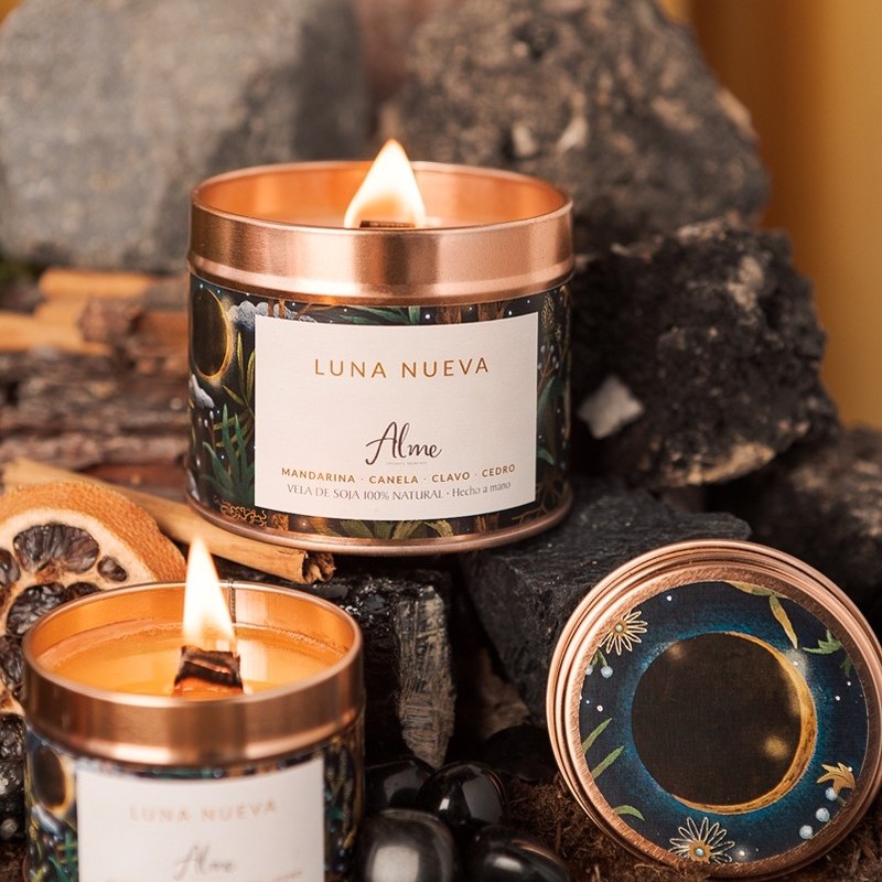 Vela de Soja Luna Nueva Alme Organic Vela de Soja Luna Nueva Alme Organic