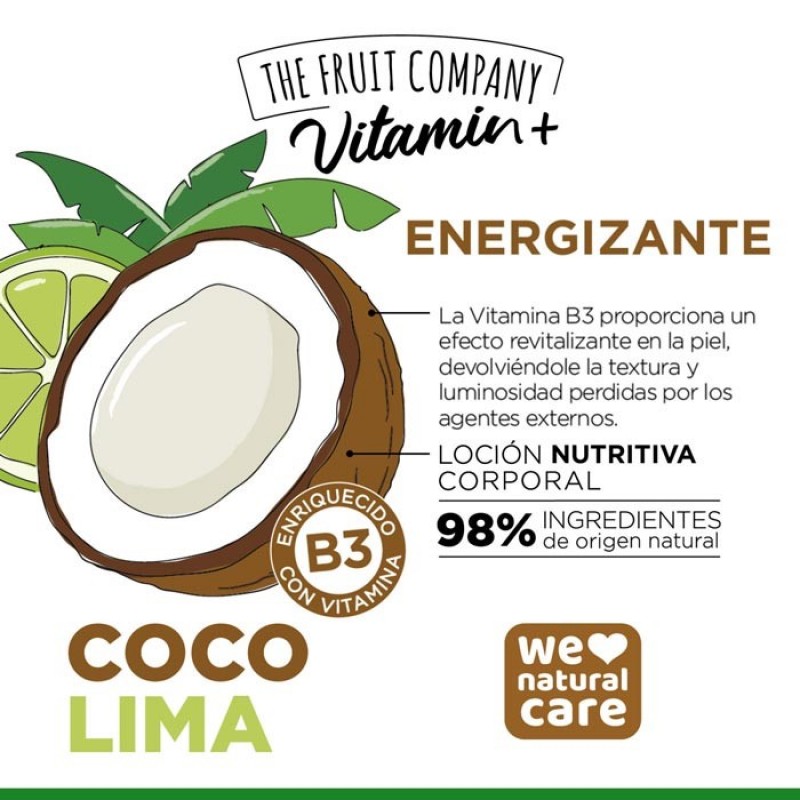 Loción Nutritiva Corporal Coco Lima The Fruit Company Loción Nutritiva Corporal Coco Lima The Fruit Company