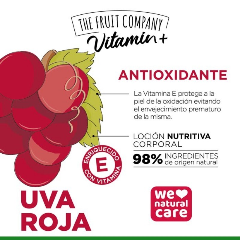 Loción Nutritiva Uva Roja The Fruit Company Loción Nutritiva Uva Roja The Fruit Company