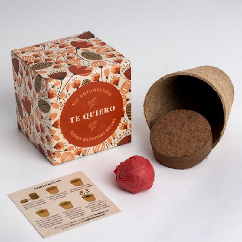 Kit Autocultivo Flores Te Quiero Resetea Kit Autocultivo Flores Te Quiero Resetea