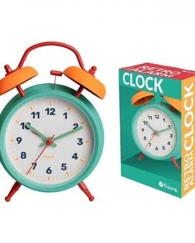 Reloj Despertador Retro Multicolor Fisura
