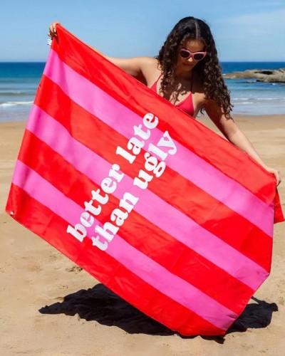 Toalla Playa Better Late Than Ugly Fisura Toalla Playa Better Late Than Ugly Fisura