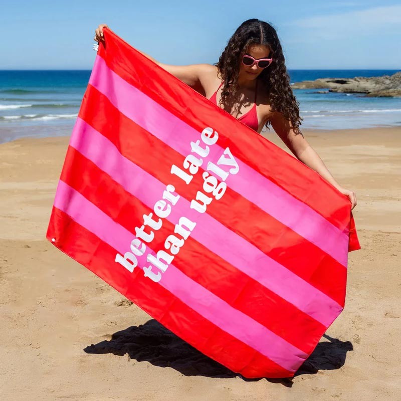 Toalla Playa Better Late Than Ugly Fisura Toalla Playa Better Late Than Ugly Fisura