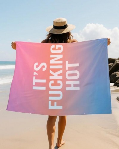 Toalla Playa Its Fucking Hot Fisura Toalla Playa Its Fucking Hot Fisura