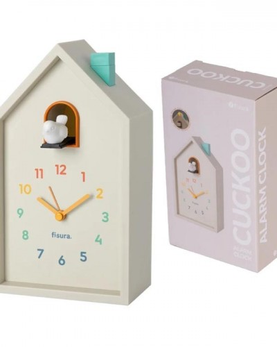 Reloj Despertador Cuco Casita Multicolor Fisura