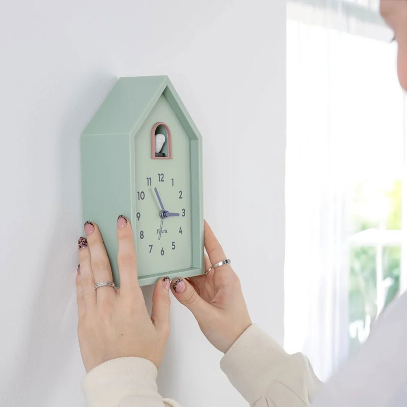 Reloj Despertador Cuco Menta Fisura