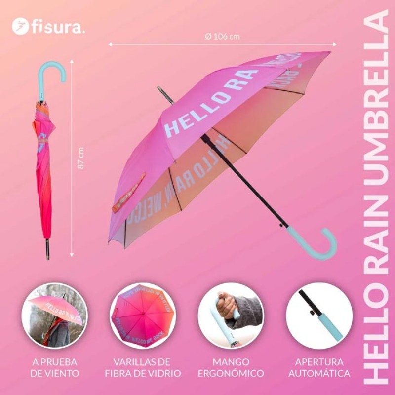Paraguas Rain Welcome Back Fisura Paraguas Rain Welcome Back Fisura