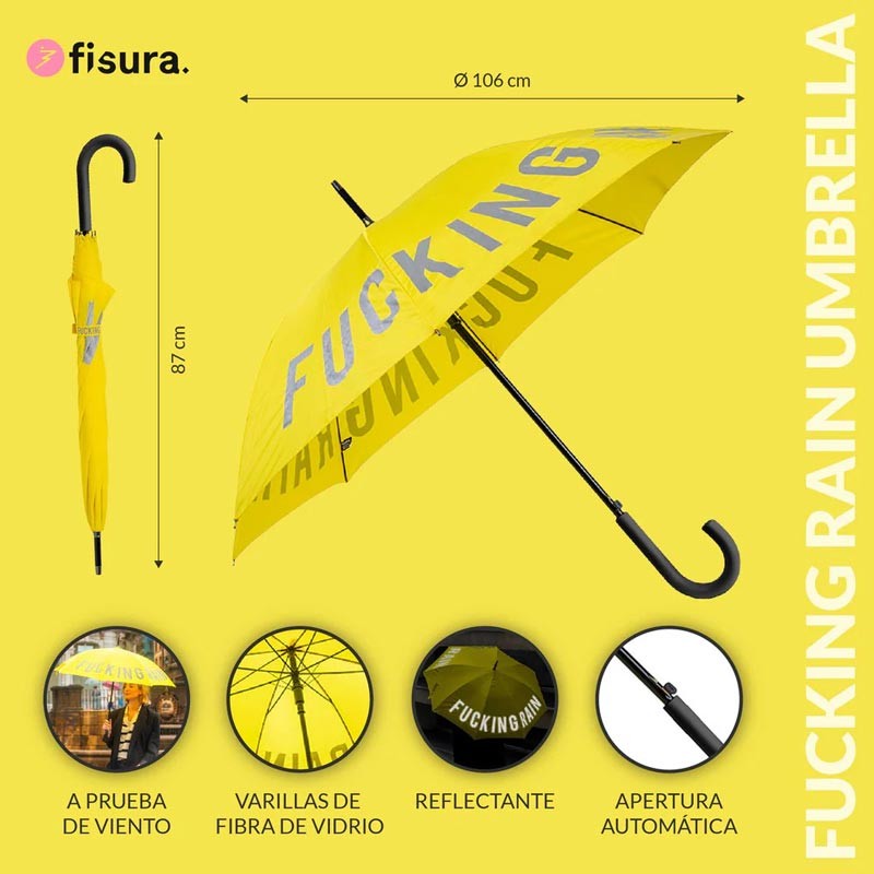 Paraguas Amarillo Fucking Rain Fisura