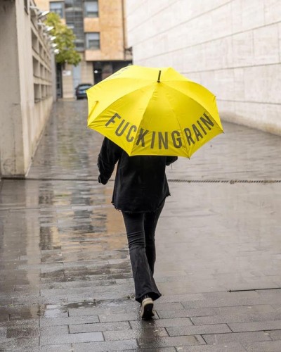 Paraguas Amarillo Fucking Rain Fisura Paraguas Amarillo Fucking Rain Fisura