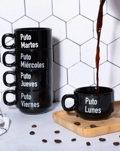 Set Tazas Puta Semana Fisura