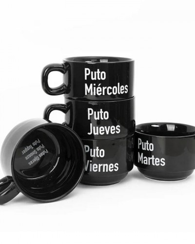 Set Tazas Puta Semana Fisura