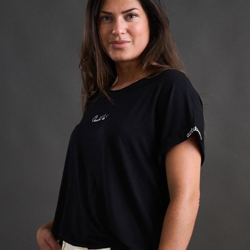 Camiseta Basica Negra Anabel Lee Camiseta Basica Negra Anabel Lee