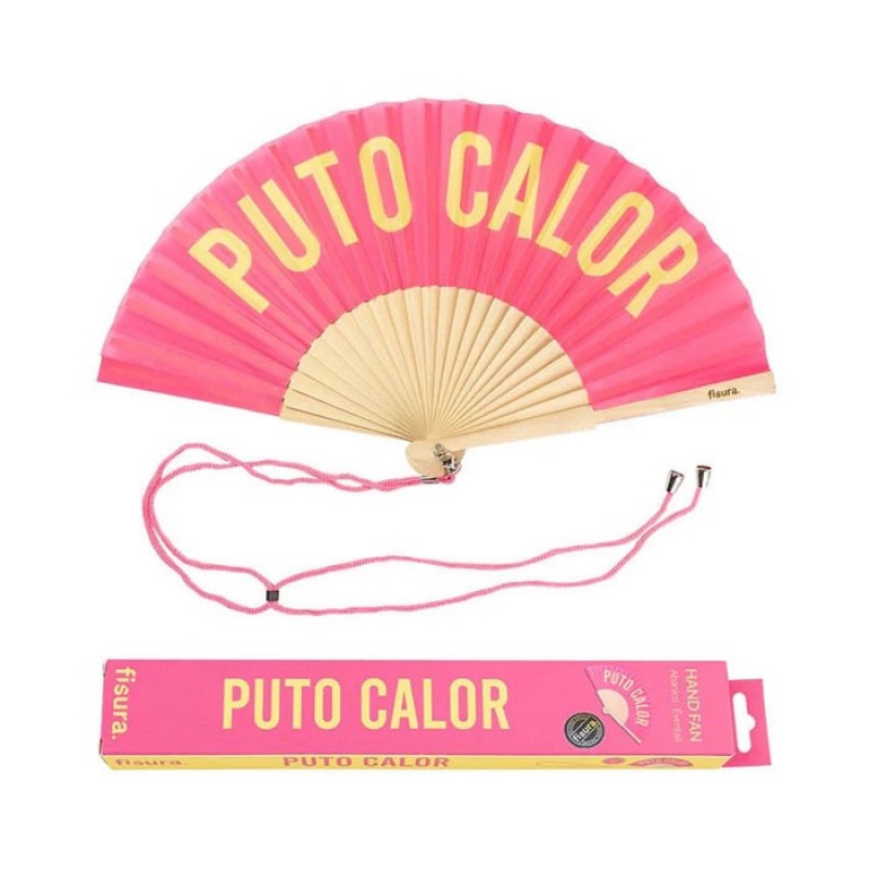 Abanico Puto Calor Rosa Amarillo Fisura Abanico Puto Calor Rosa Amarillo Fisura
