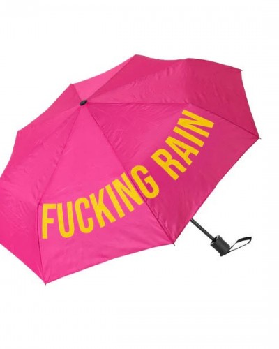 Paraguas Plegable Fucking Rain Rosa Fisura