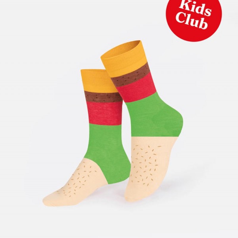Calcetines Kids Cheese Burger Eat My Socks Calcetines Kids Cheese Burger Eat My Socks