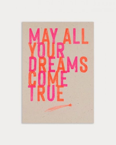 Postal May all your dreams come true Togethery