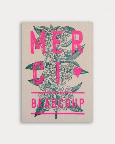 Postal Merci Beaucoup Togethery