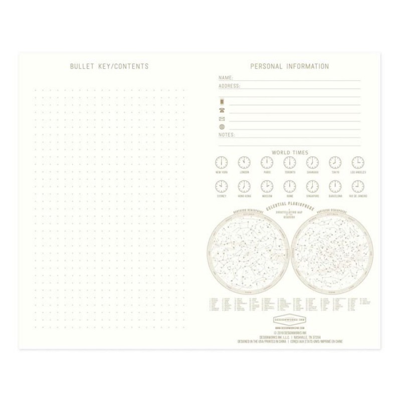 Agenda Tela Teal Moon Designworks