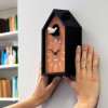 Reloj Despertador Cuco Madera Fisura