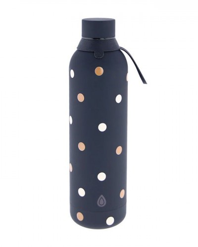 Botella Termica Acero Dots Negra 750ml Love Story