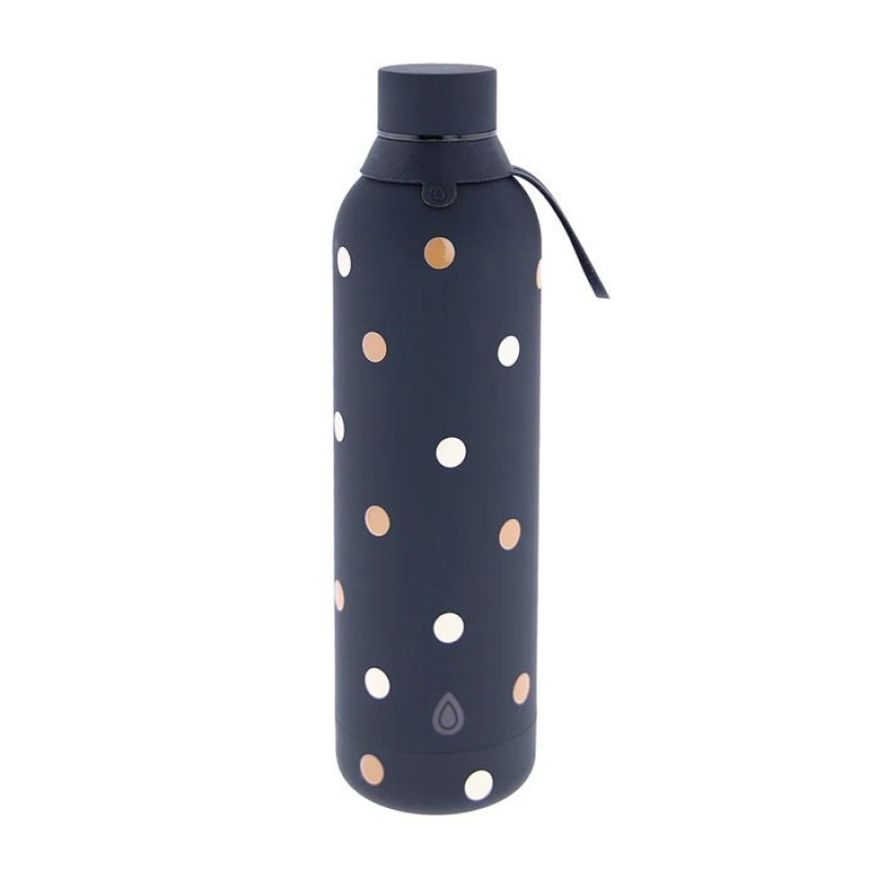 Botella Termica Acero Dots Negra 750ml Love Story Botella Termica Acero Dots Negra 750ml Love Story