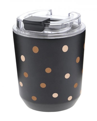 Vaso Termico Dots Negro Love Story