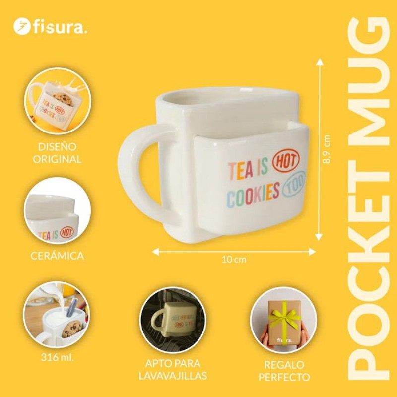 Taza Bolsillo Tea is Hot Cookies too Fisura Taza Bolsillo Tea is Hot Cookies too Fisura