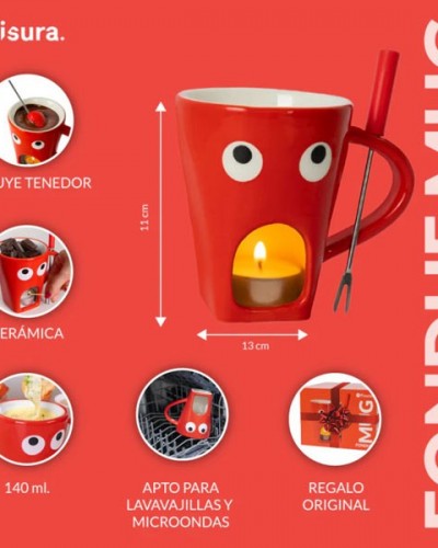 Taza Fondue Ojos Fisura Taza Fondue Ojos Fisura