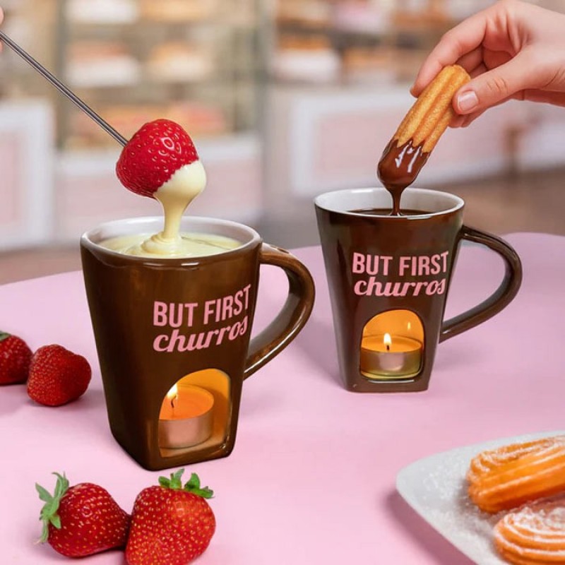Taza Fondue But First Churros Fisura
