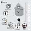 Reloj Cuco Casita Gris Fisura