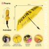 Paraguas Plegable Fucking Rain Amarillo Fisura