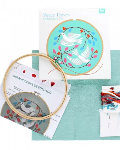 Kit Bordado Peace Doves Rex London