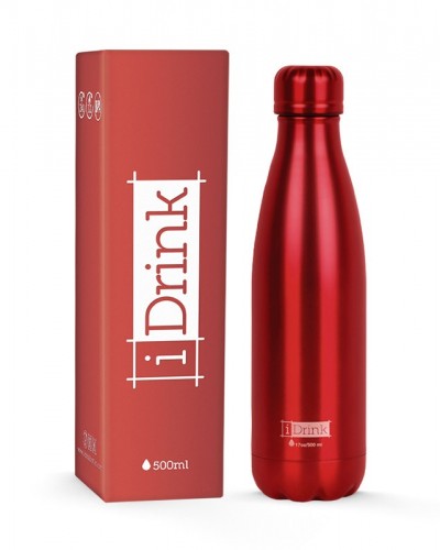 Botella Termica Metalizada Roja I Total