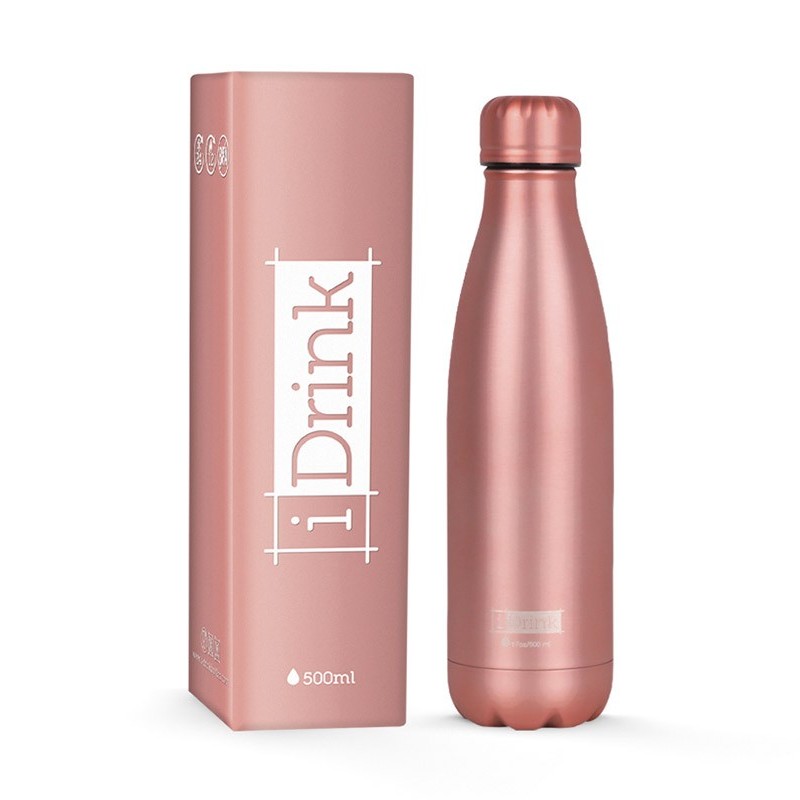 Botella Termica Rosa Metalizada I Total