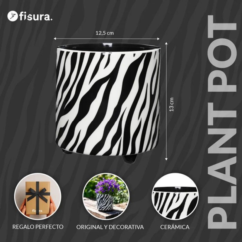 Macetero Cebra Fisura Macetero Cebra Fisura