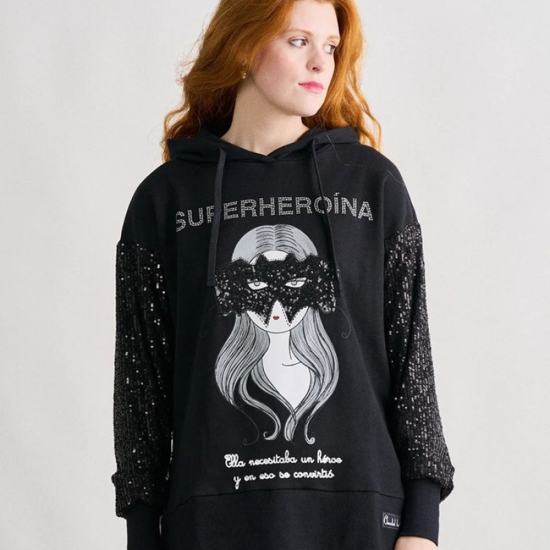 Sudadera Superheroina Anabel Lee