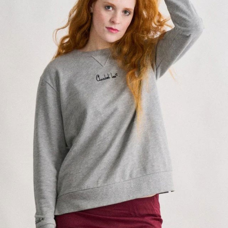 Sudadera Basica Gris Anabel Lee Sudadera Basica Gris Anabel Lee