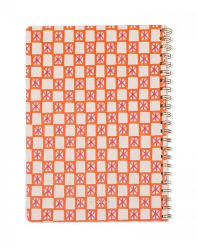 Cuaderno Grande Orange Check Designworks