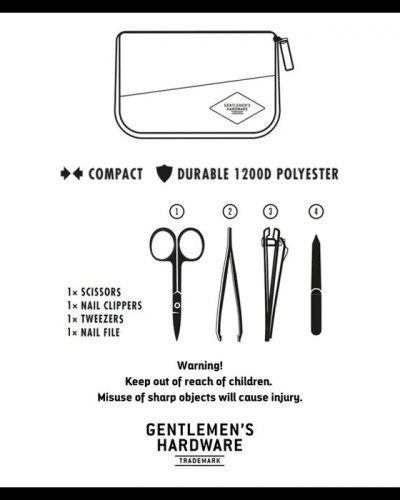 Kit Manicura Gentlemens Hardware Kit Manicura Gentlemens Hardware
