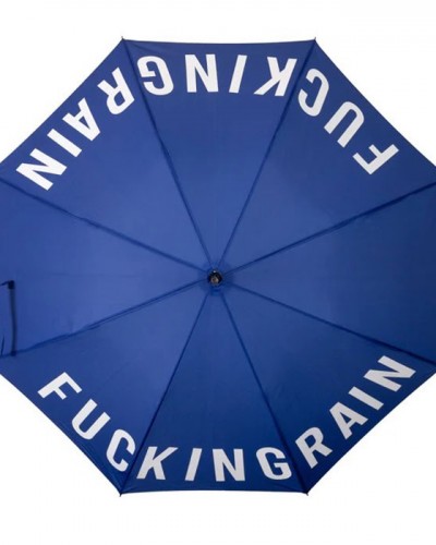 Paraguas Azul Fucking Rain Fisura Paraguas Azul Fucking Rain Fisura