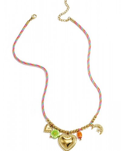 Collar de Cuerda Corazon Club Spice