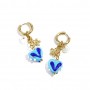 Pendientes Aro  Acero Corazon Azul Club Spice