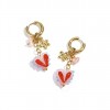 Pendientes Aro  Acero Corazon Rosa Club Spice