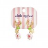 Pendientes Aro  Acero Flor Rosa Club Spice