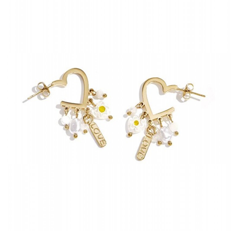 Pendientes Aro  Acero Love Club Spice