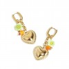 Pendientes Aro  Acero Corazaon Dorado Club Spice