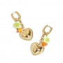 Pendientes Aro  Acero Corazaon Dorado Club Spice